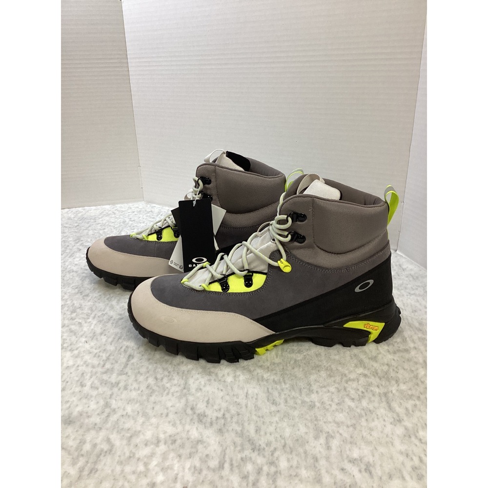 Oakley Vertex‎ Boot Grey Yellow Mens 12.5 Vibram Hiking Trail FOF100559-243 NEW